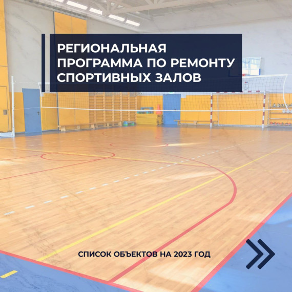 С 2023 года в Саратовской области стартует новая программа по ремонту школьных спортзалов..